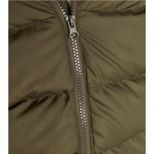 Erkek Çocuk Su ve Rüzgar Geçirmez Kapüşonlu Coat Şişme Mont_siyah