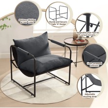 Dopa Sller Dopa Modern Metal Iskeletli Portatif Berjer Kumaş Döşeme Elyaf Dolgu