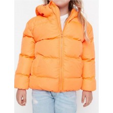 Erkek Çocuk Su ve Rüzgar Geçirmez Kapüşonlu Coat Şişme Mont_siyah