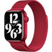 Watch 40MM Uyumlu Krd-01 Metal Kordon Zore - Kırmızı