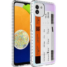 Zore Galaxy A03 Kılıf Airbag Kenarlı Renkli Desenli Silikon Zore Elegans Kapak-No1