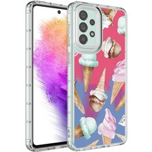Zore Galaxy A13 4g Kılıf Kamera Korumalı Renkli Desenli Sert Silikon Zore Korn Kapak-No9