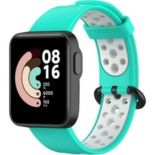 Xiaomi Redmi Watch 2 Lite Krd-02 Uyumlu Kordon Zore - Yeşil-Beyaz