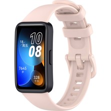 Huawei Band 8 Uyumlu Klasik Kordon Zore - Rose Gold