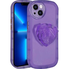 ZORE Apple iPhone 13 Uyumlu Kamera Korumalı Pop Soketli Renkli Zore Ofro Kapak-Mor