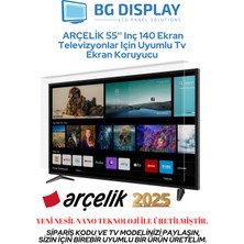 BG Display Arçelik 55'' Inç 140 Ekran Televizyonlar Için Uyumlu Tv Ekran Koruyucu