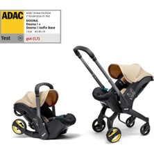 Doona İ Bebek Arabasına Dönüşen Tekerlekli Gr 0 İSize Ana Kucağı Oto Koltuğu - Sahara Sand