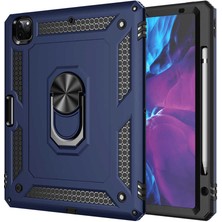 ZORE iPad Pro 12.9 2020 (4.nesil) - Uyumlu Uyumlu Tablet Vega Kapak-Mavi