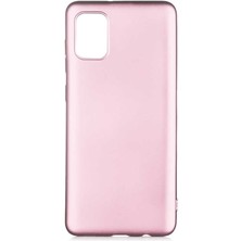 ZORE Galaxy A02S Kılıf Zore Premier Silikon Kapak-Rose Gold