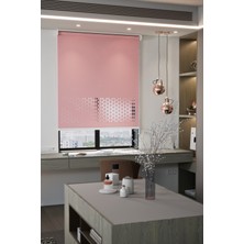 Auralight Lazer Kesim Mat Stor Perde, Lazer Kesimli Modern Serisi, M-1006 Gül Kurusu Renk