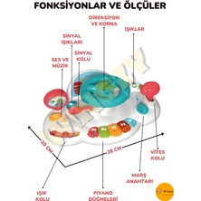 Wingzy Eğitici Işıklı ve Müzikli Bebek Direksiyonu - Bebekler Için Eğlenceli ve Öğretici Oyuncak