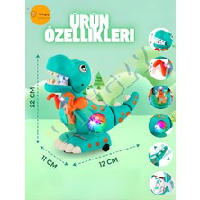 Wingzy Müzikli, Işıklı ve Hareketli Dinozor - Emeklemeye Yardımcı Eğlenceli Oyuncak