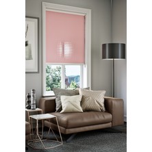 Auralight Lazer Kesim Mat Stor Perde, Lazer Kesimli Modern Serisi, M-9006 Gül Kurusu Renk