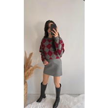 Seda Unlu Kaylea Lüx  Gri Etek
