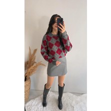 Seda Unlu Kaylea Lüx  Gri Etek