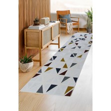 Decofloor Halı 8425A Renkli Bohem Modern Iskandinav Dokuma Halı Kesme Yolluk-Koridor-Antre-Yatak Odası-Mutfak-Hol