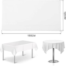 Lugami Tek Kullanımlık 3 Adet Beyaz Masa Örtüsü