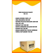 MSM Ramazan Ekonomik Erzak Gıda Paketi NO 34 (9 Parça)
