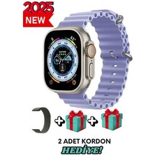 Apple iPhone 8 Plus Uyumlu Akıllı Saat Watch Ultra2 49MM Kordon Hediyeli - Son Versiyon