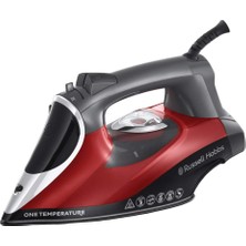 Russell Hobbs One Temperature Buharlı Ütü (2.600 W, Tüm Kumaşlar Için Optimum Sıcaklık Ayarı, Seramik Turmalin Ütü Tabanı, Değişken Buhar 0-50 G/dak, Buhar Çıkışı 210 G/dak) Ütü 25090-56