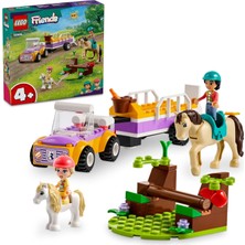 LEGO Friends At ve Midilli Römorku 42634-4 Yaş ve Üzeri Çocuklar Için Liann ve Zoya Minifigürü Içeren Yaratıcı Oyuncak Yapım Seti (105 Parça)