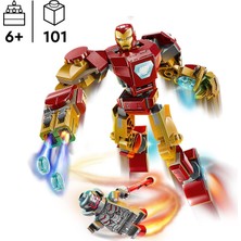 LEGO Marvel Iron Man Robotu, Ultron’a Karşı 76307-6 Yaş ve Üzeri Süper Kahraman Sevenler Için Yaratıcı Oyuncak Yapım Seti, Doğum Günü Hediyesi (101 Parça)