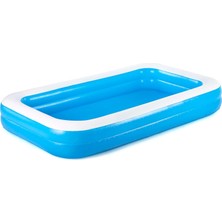 Bestway 54150 Aile Havuzu, Çocuklar Için Şişme Havuz, Şişirilebilir, Mavi, 305 x 183 x 46 cm