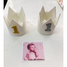 Mfm Parti 1 Yaş Yazılı Yeni Model Eva Taç