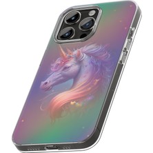 iPhone 14 Kılıf 3D Hareketli Özel Tasarım Hd Baskılı Telefon Kılıfı - Unicorn