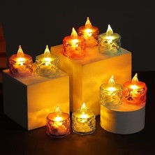 Gfc Life Store 1 Adet LED Tealight Mum, Prizmatik, Renkli LED Mumlar, Titreyen Alev, LED Mum, Adak Mumu, Noel Dekorasyonu, Düğün Dekorasyonu, Parti Dekorasyonları Için Kullanılabilir [enerji Sınıfı A+]