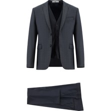 Kiğılı 7 Drop Super Slim Fit Eksra Dar Kesim Kombinli Yelekli Takım Elbise