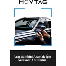 Movtag Araç Cam Etiketi Karekod - Numaranız Gizli Kalsın