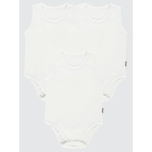 Civil Baby Bebek 3'lü Çıtçıtlı Badi 3-9 Ay Beyaz