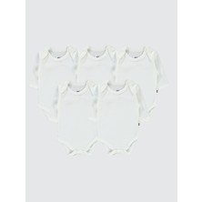 Civil Baby Bebek Çıtçıtlı Badi 3-9 Ay Beyaz