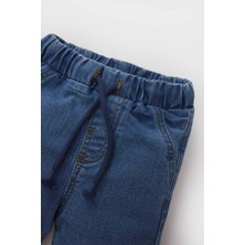 DeFacto Erkek Bebek Düz Paça Beli Lastikli Basic Düz Jean Pantolon B6733A525SP