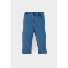 DeFacto Erkek Bebek Düz Paça Beli Lastikli Basic Düz Jean Pantolon B6733A525SP