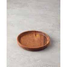 English Home Timbered Akasya Sunumluk 15x2 Cm Kahverengi