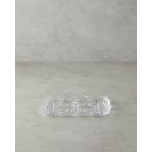 English Home Diamond Cam Kayık Tabak 26x15 Cm Şeffaf