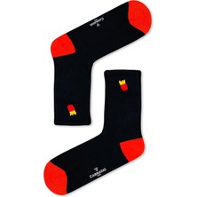 Patates Nakışlı Desenli Spor Çorap