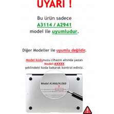 Uvilda MacBook Air 15 A3114 A2941 Uyumlu Kaos-1 Msoft Önleyici Matematik Zihin