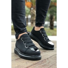 Nateli CH251 Sst Mirror Suede Erkek Ayakkabı Sıyah