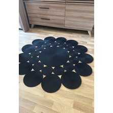 Simerev Halı El Örmesi Yıkanabilir Çift Taraflı Oturma Odası Salon Mutfak Halısı Jüt Hasır Yolluk Halı Kilim