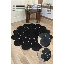 Simerev Halı El Örmesi Yıkanabilir Çift Taraflı Oturma Odası Salon Mutfak Halısı Jüt Hasır Yolluk Halı Kilim
