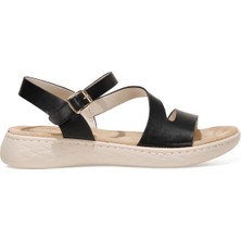 Nine West Margaret 1fx Siyah Kadın Kalın Tabanlı Sandalet