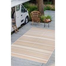 Simerev Halı Plastik Halı Katlanabilir Çift Taraflı Plaj Kamp Piknik Balkon Hasır Mat Savan Karavan Halısı Kilim