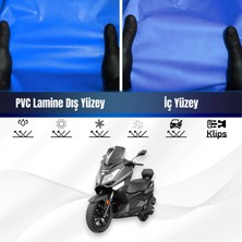 ULTRASHOP Yukı T9 Strom 125 Motosiklet Brandası Su Geçirmez Branda Mavi Branda Motor Branda