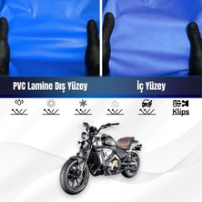 Qj SRV550 St Motosiklet Brandası Su Geçirmez Branda Mavi Branda Motor Branda