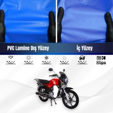 ULTRASHOP Rmg Moto Gusto Ranger 150 Motosiklet Brandası Su Geçirmez Branda Mavi Branda Motor Branda