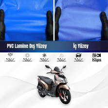 ULTRASHOP Sym Hd2 200I Motosiklet Brandası Su Geçirmez Branda Mavi Branda Motor Branda