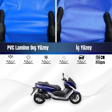 Sym Maxı 400I Motosiklet Brandası Su Geçirmez Branda Mavi Branda Motor Branda